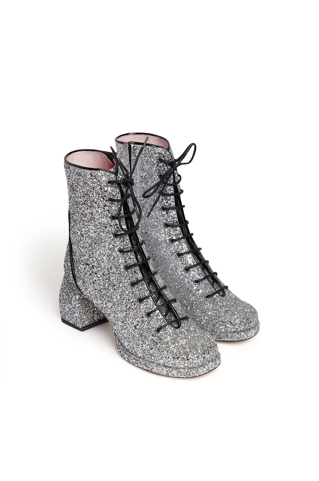 Starlette Ankle Boots - Glitter Silver
