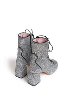 Starlette Ankle Boots - Glitter Silver