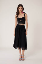 Santa Barbara Lace Skirt - Black