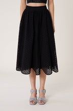 Santa Barbara Lace Skirt - Black