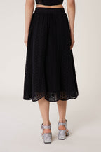 Santa Barbara Lace Skirt - Black