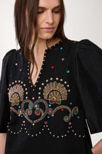 Robe Courte Coquillage - Noir