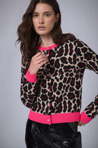 Cardigan Panther Jacquard