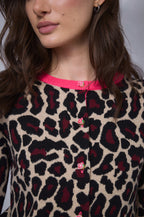 Cardigan Panther Jacquard