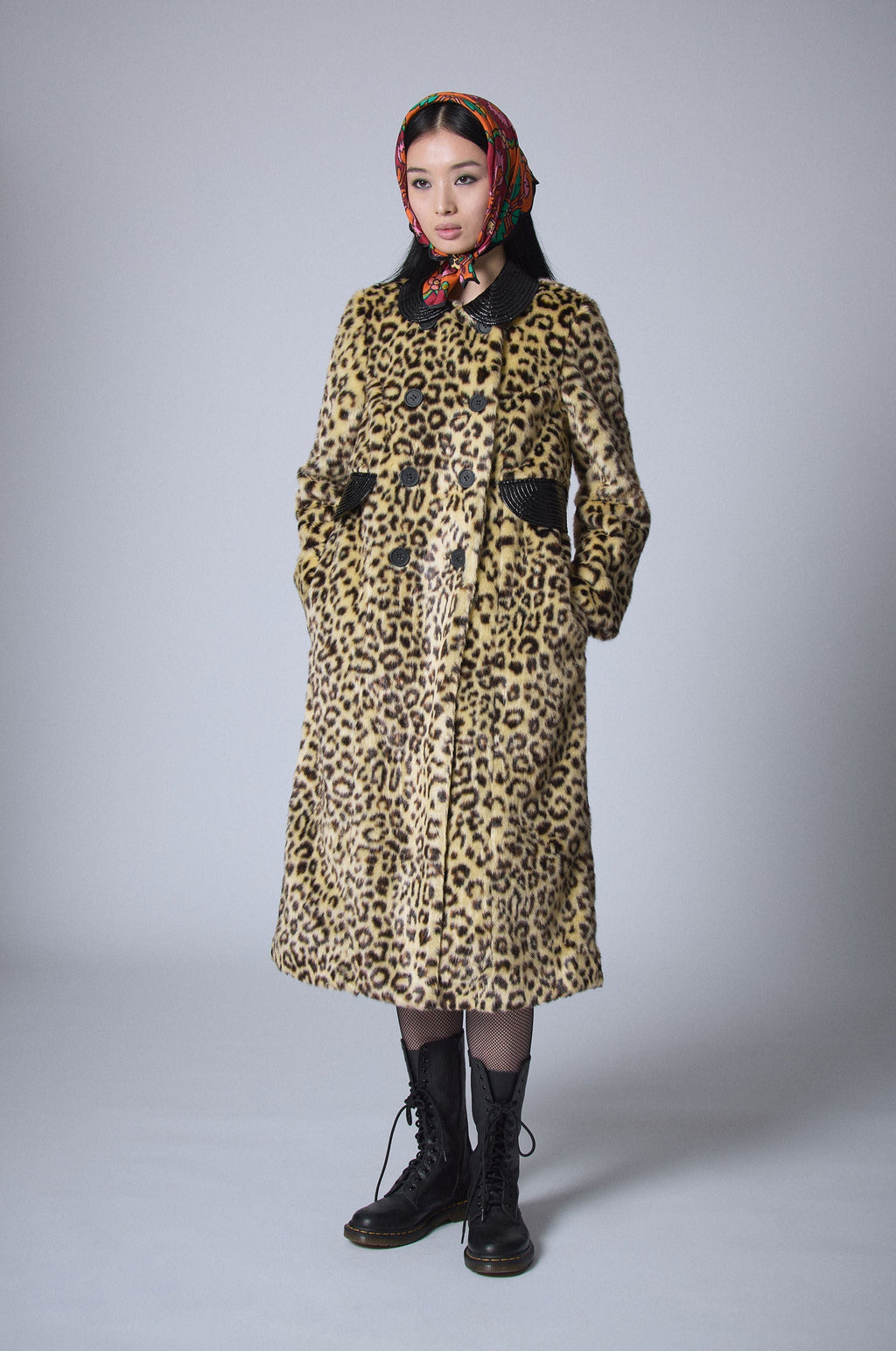 Manteau En Fausse Fourrure - Leopard
