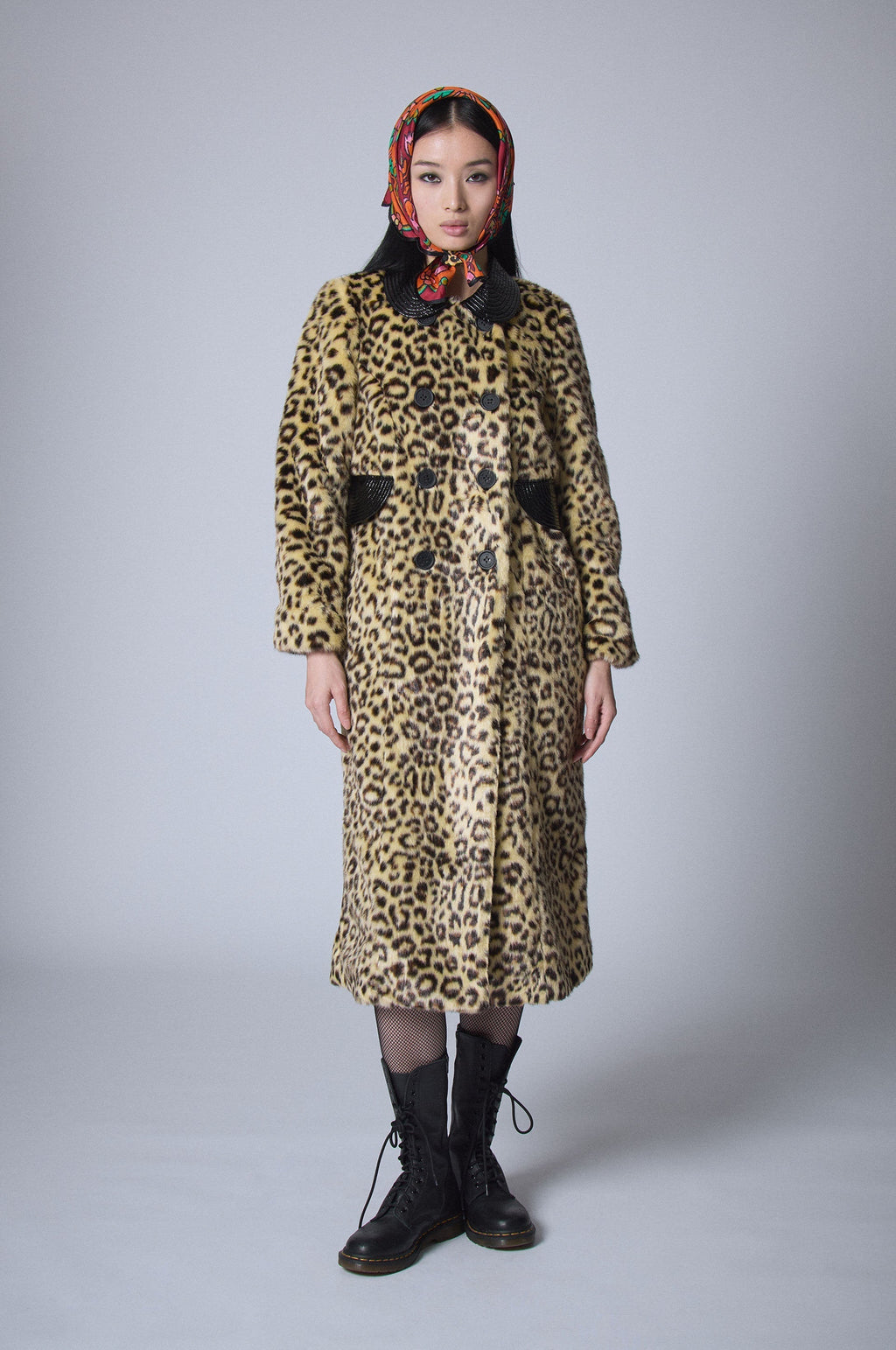 Manteau En Fausse Fourrure - Leopard