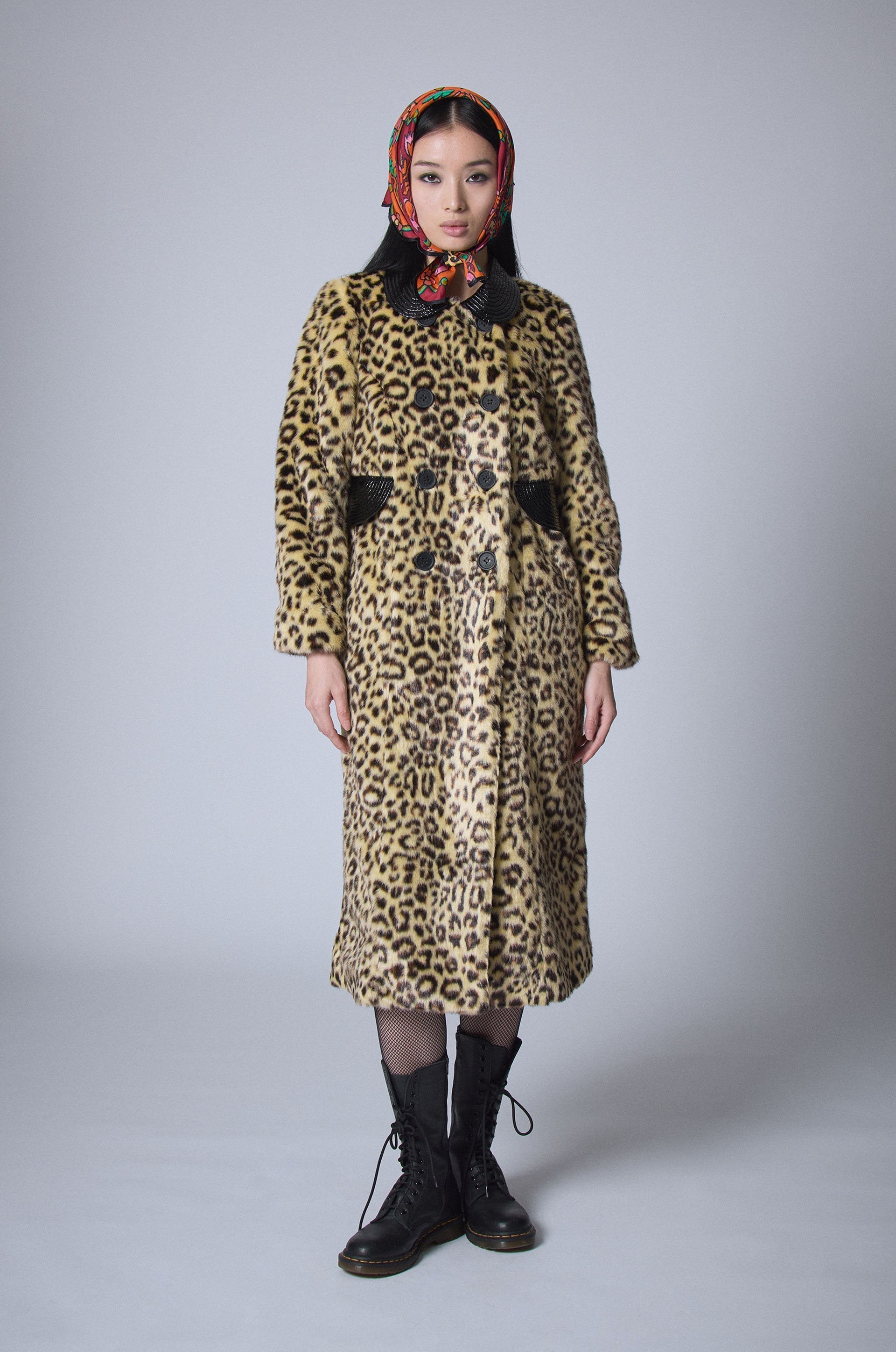 Manteau En Fausse Fourrure - Leopard