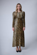 Robe Longue Velvet Panther