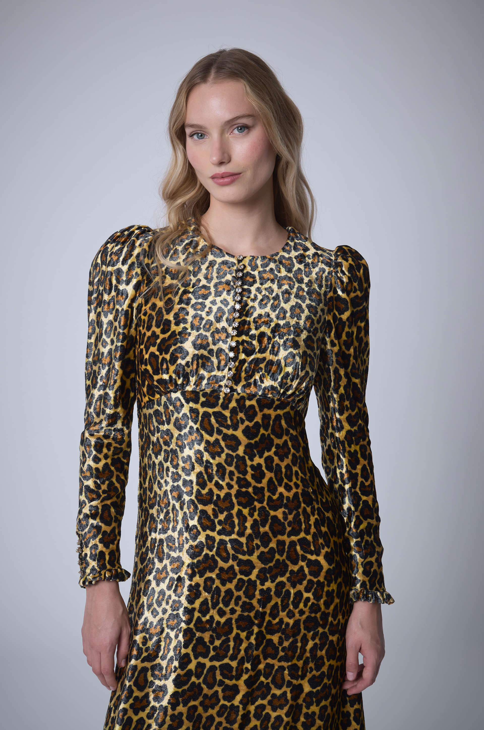 Robe Longue Velvet Panther