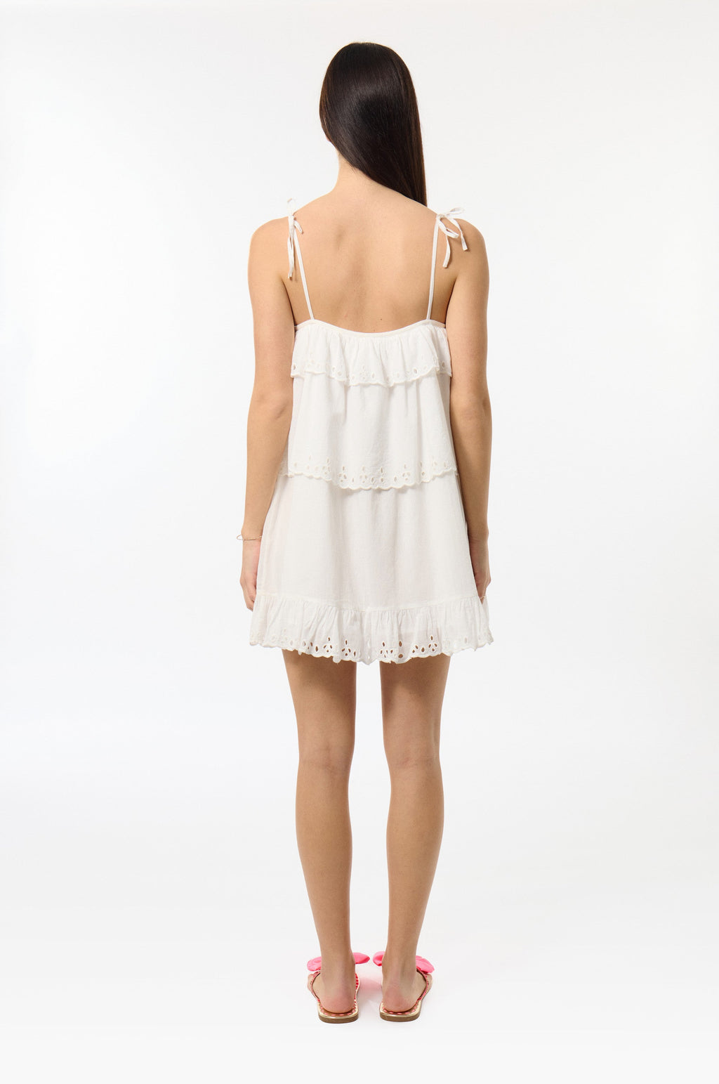 Broderie Anglaise Dress - White