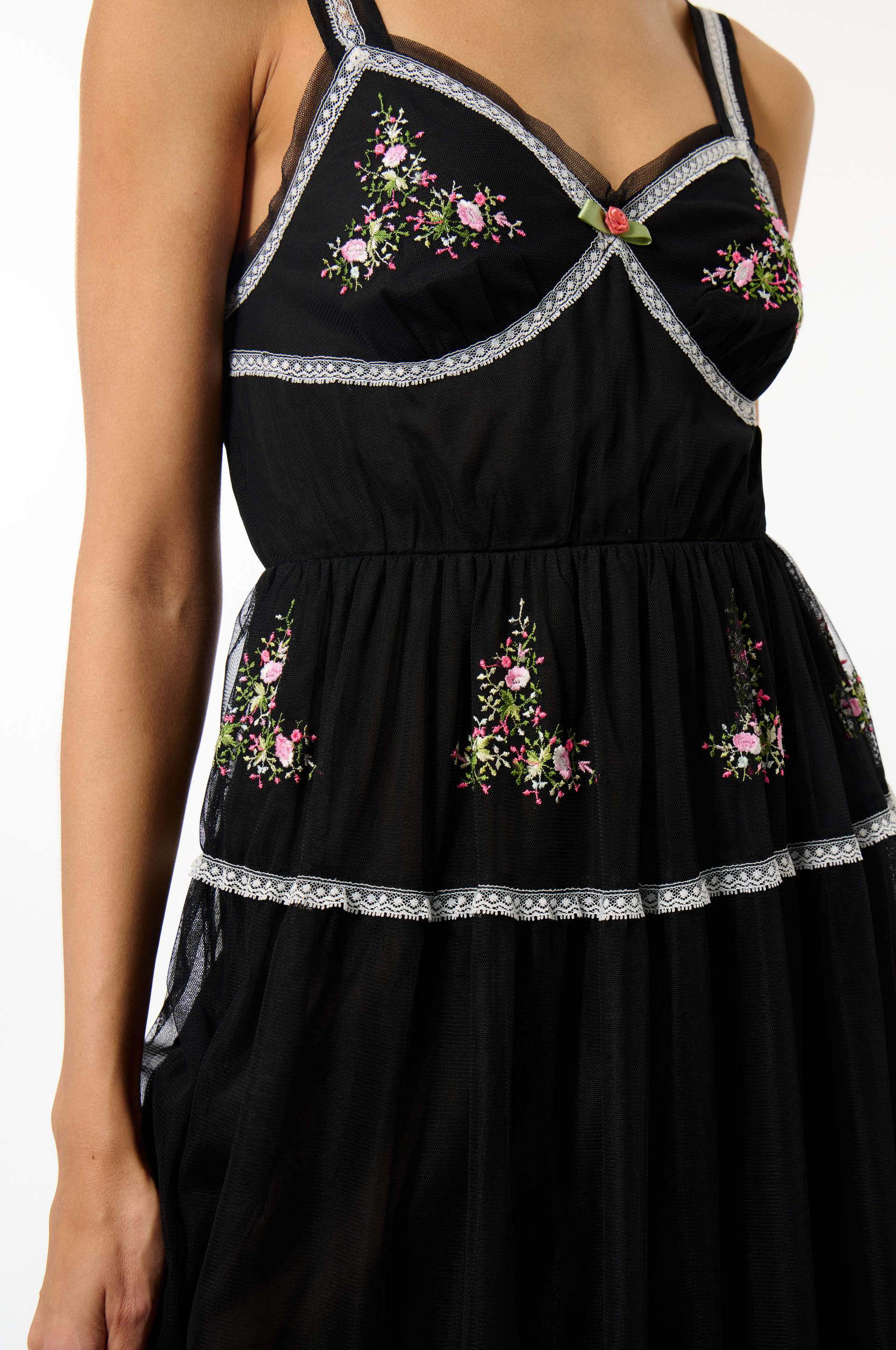 Robe À Bretelles Bloom Tulle