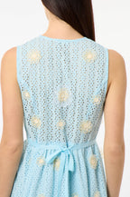 Vestido Largo Garden Party - Ciel