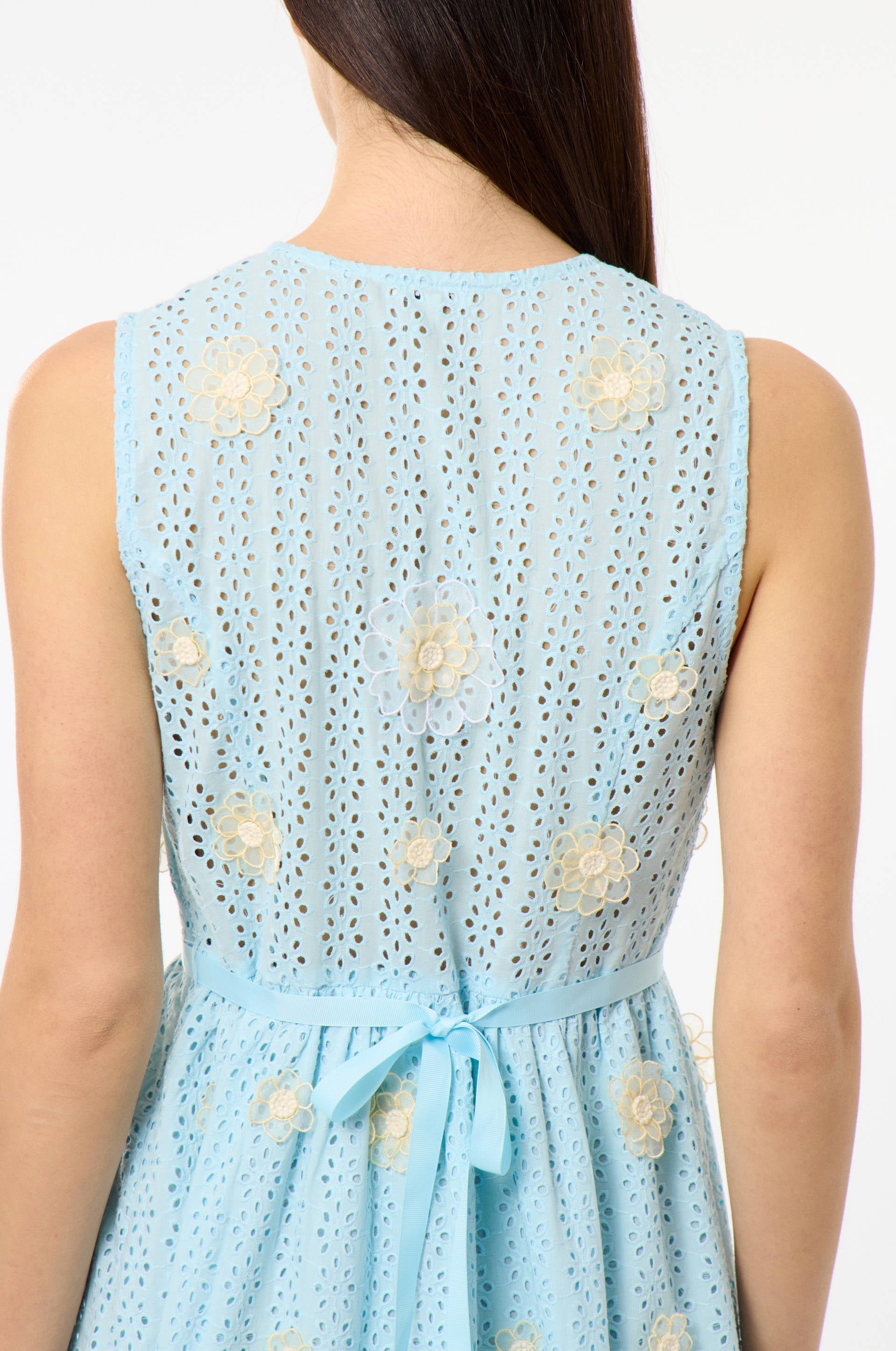 Vestido Largo Garden Party - Ciel