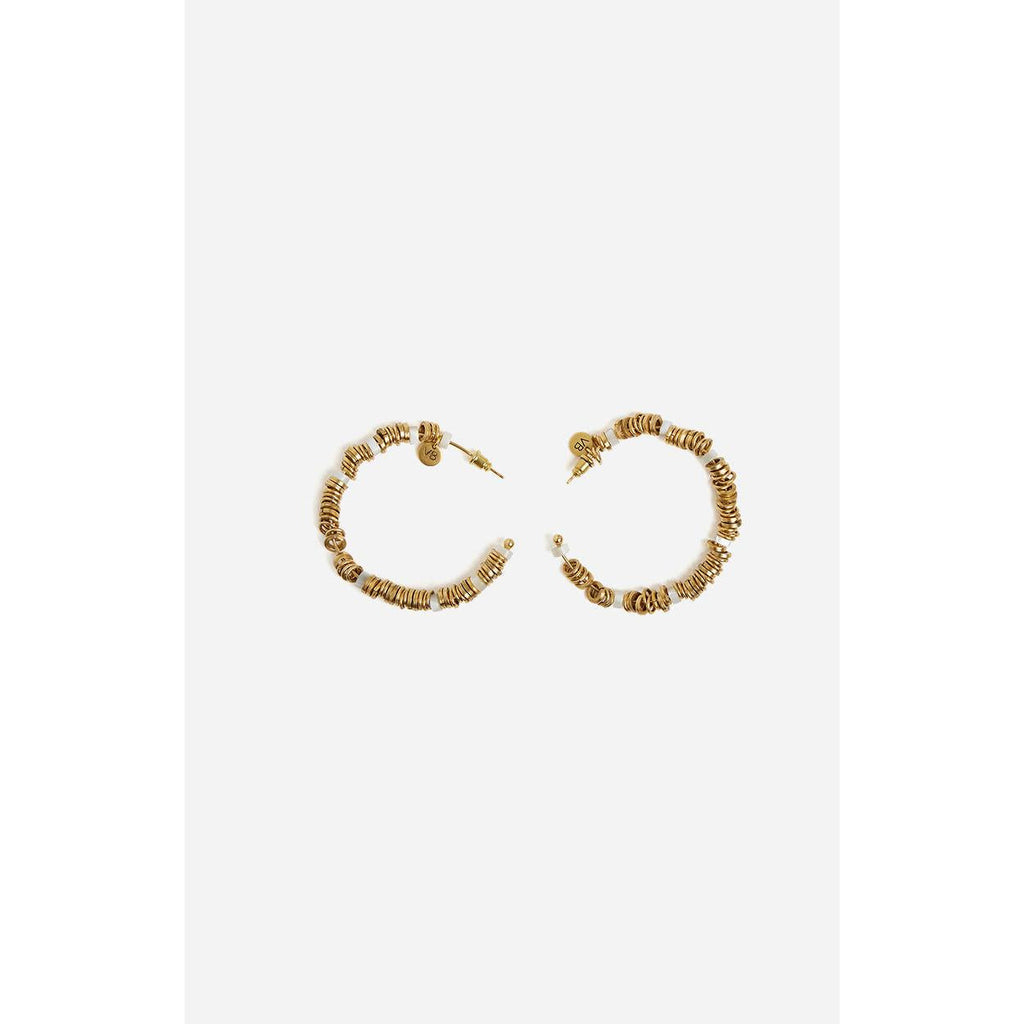 Hoop Earrings - White