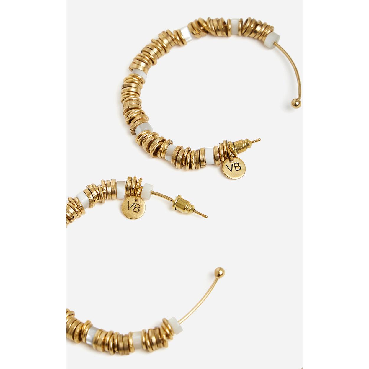 Hoop Earrings - White