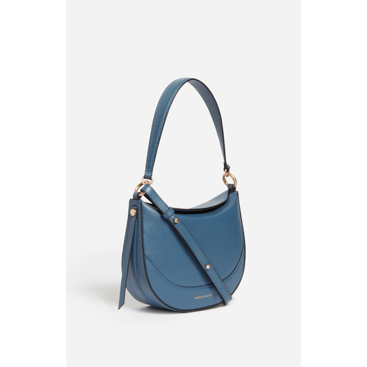 Medium Daily Leather Bag - Denim