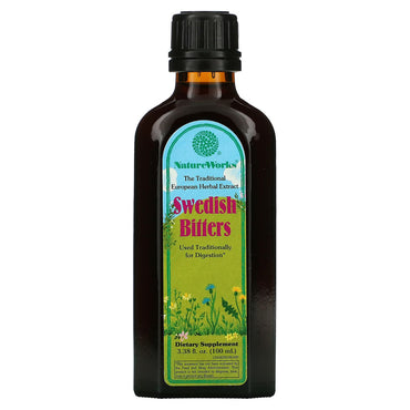 Natureworks Swedish Bitters Herbal Extract For Digestion - 3.38 Oz