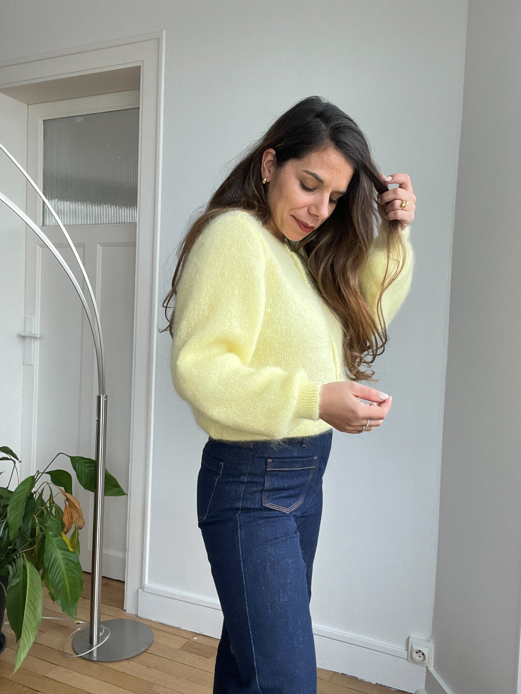 Punto Lana Bianca Amarillo Claro