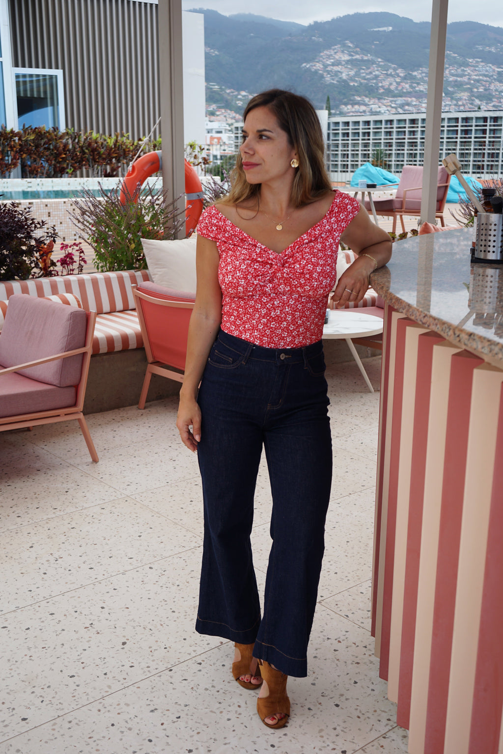 Lina Floral Top