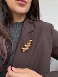 Broche Monet Vintage - Espiral Dorada