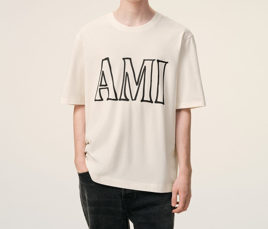 Ami Paris - Print T-Shirt – White