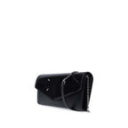 Maison Margiela - Portefeuille Four Stiches Leather Chain - Femme - Black