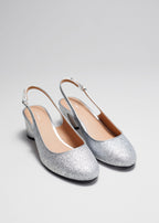 Shoes Hasel Block Heel Pump - Silver - Women