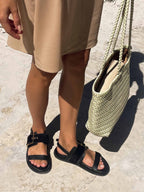 Wild At Golden Hour Sandals - Black