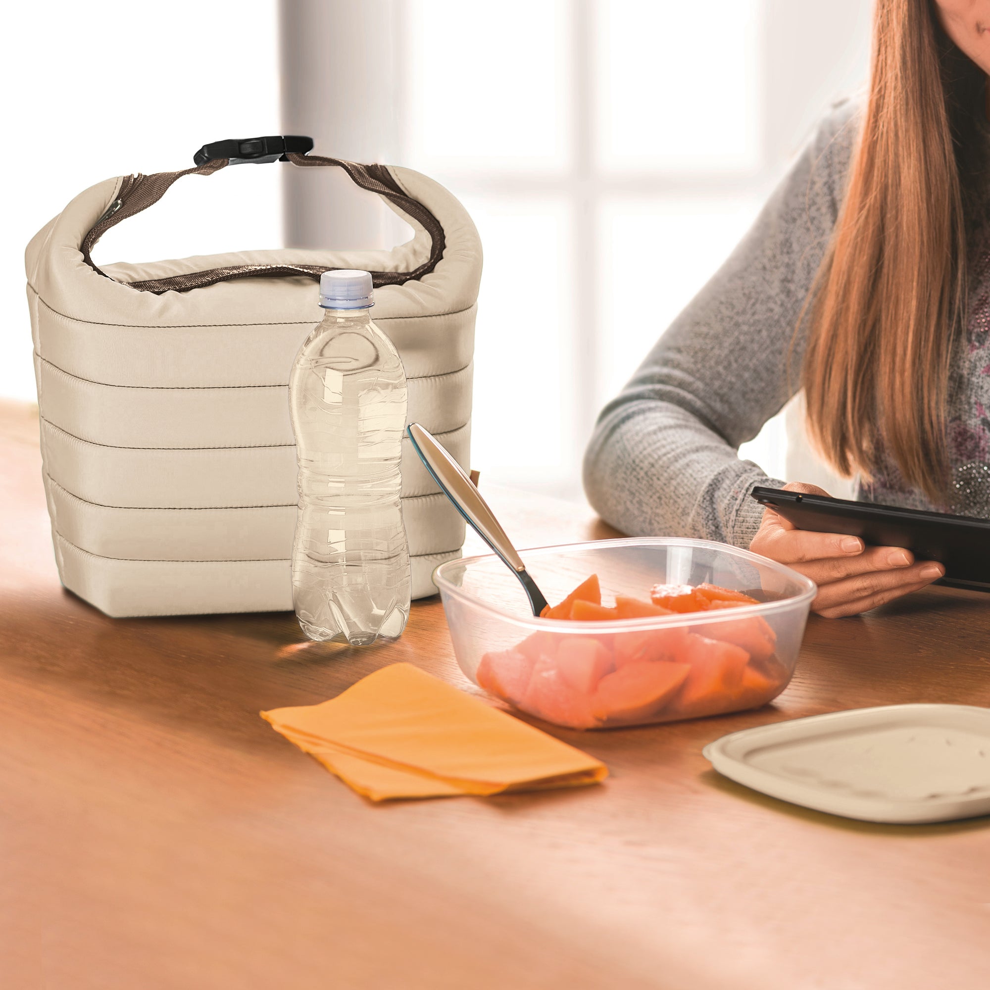 On The Go - Bolsa Térmica Grande con Compartimento Frescura Handy