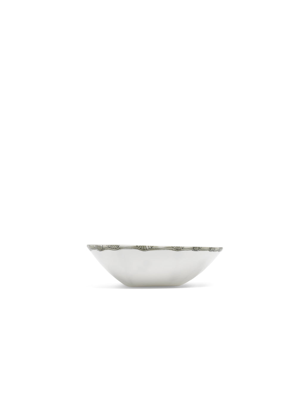 Midnight Flowers - Set Di 2 Ciotole Basse - M - Porcellana Bone China - Mirtillo Tea