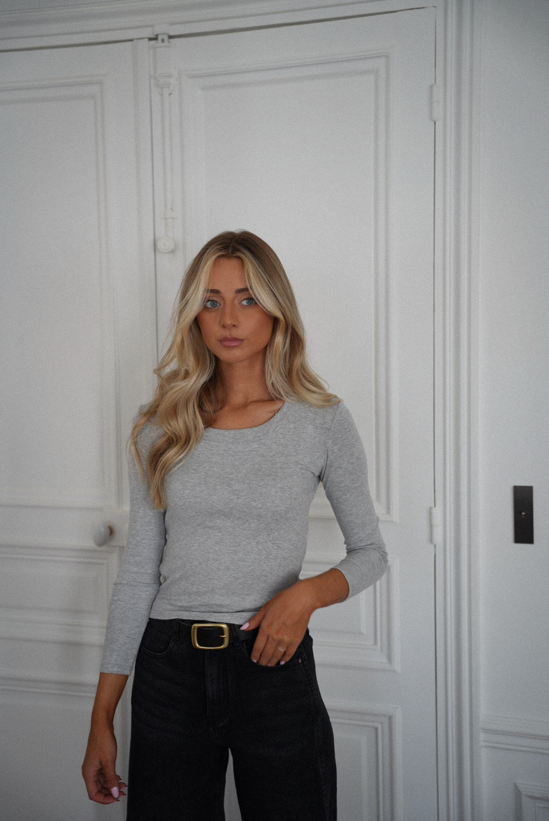 Pull Fin Polly - Gris