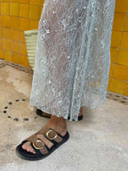 Sandales Stay Until Tomorrow - Noir/Camel