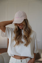 Iconic Velvet Cap - Pink