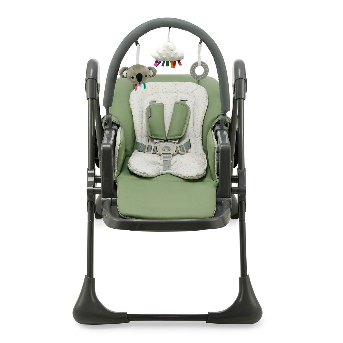 Chaise Haute 2En1 Tummie Vert
