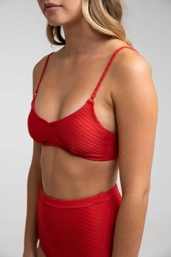 Rhythm - Havana Ring Trilette Bikini Top - Tango - Women