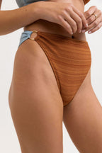 Rhythm - Braguita de bikini Marle con cintura alta y anilla en forma de O - Multicolor - Mujeres
