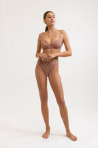 Rhythm - Bas De Maillot Carmella Hi Hip Banded - Coco - Femme