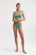 Rhythm - Bas De Maillot Glitter V Front Hi Cut - Marine - Femme
