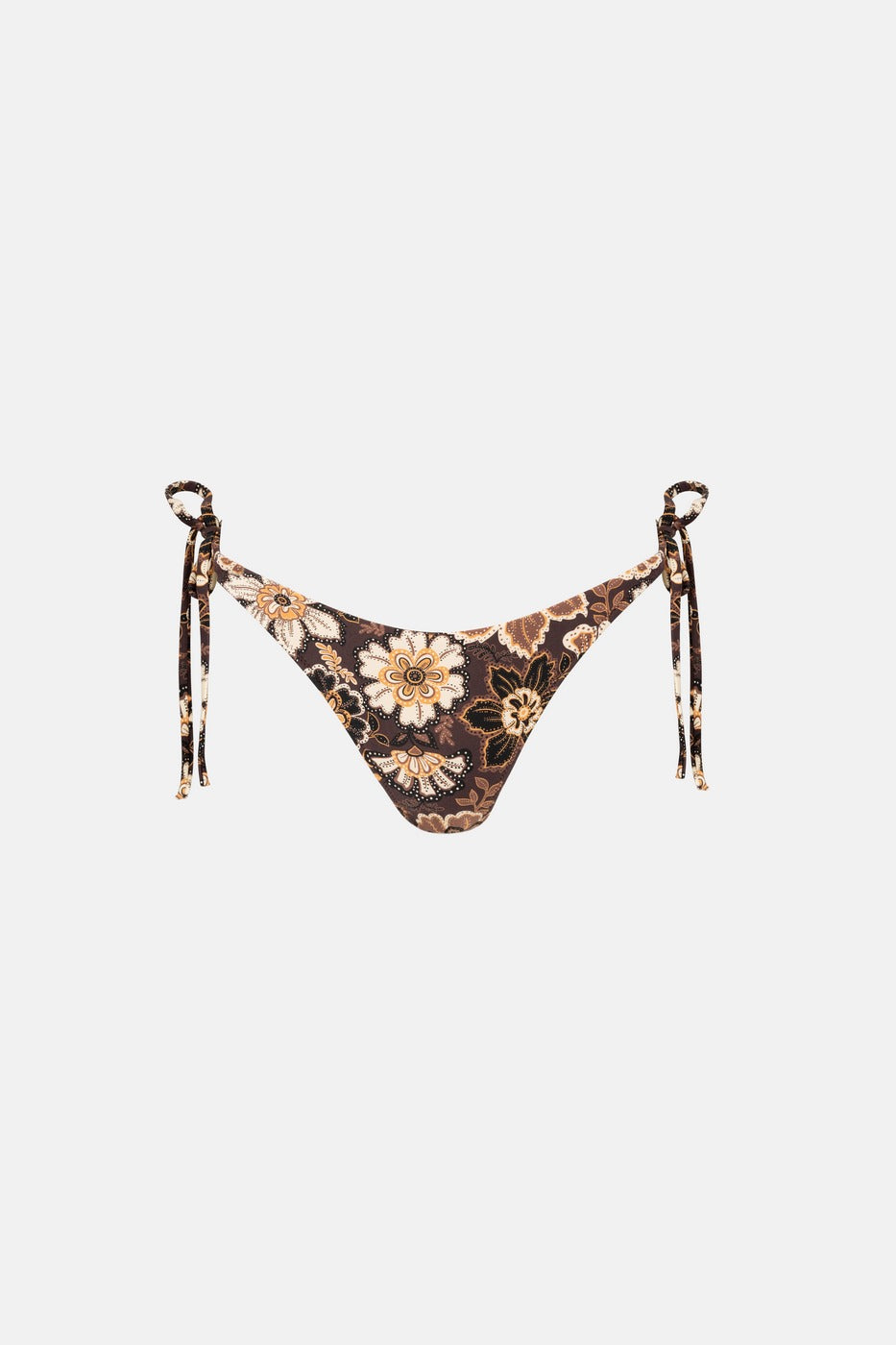 Rhythm - Maillot De Bain Cantabria Floral Tie Side Hi Cut Pa - Brown - Femme