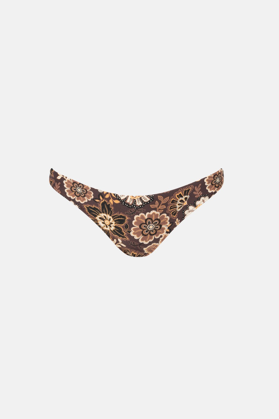 Cantabria Floral Cheeky Swimsuit - Brown - Women