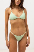 Rhythm - Bañador Isla Rib Bralette Top - Aloe - Mujer