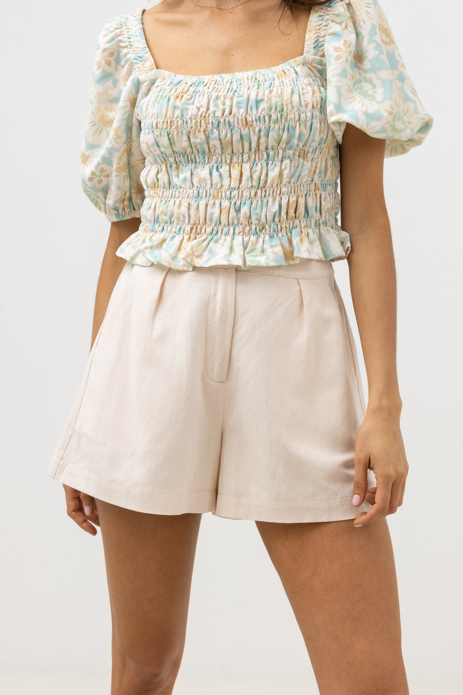 Rhythm - Short Eddie Elasticated - Oatmeal - Femme