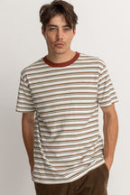 T-Shirt Everyday Stripe Ss - Natural - Homme