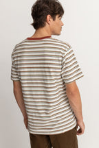 T-Shirt Everyday Stripe Ss - Natural - Homme