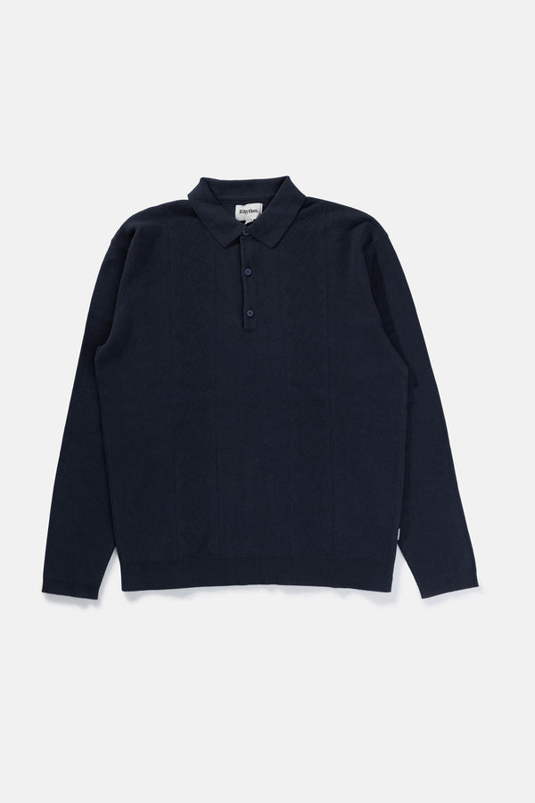 Polo Rory Ls - Navy - Men