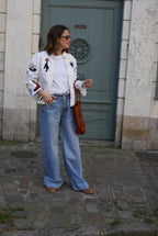 Anouck White Circus Embroidery Jacket