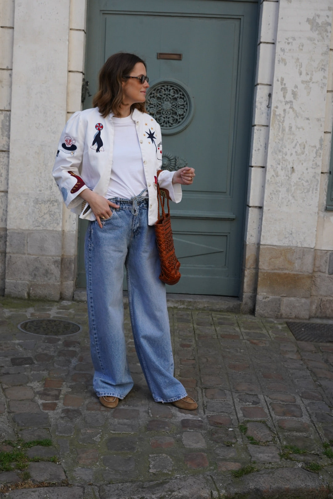 Anouck White Circus Embroidery Jacket