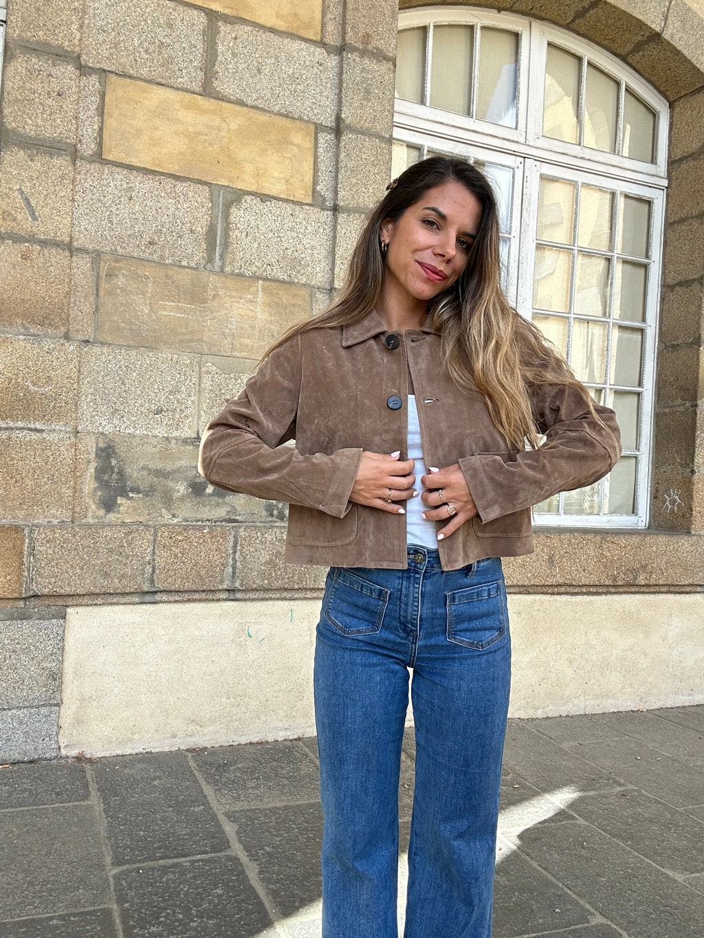 Veste effet daim Aline