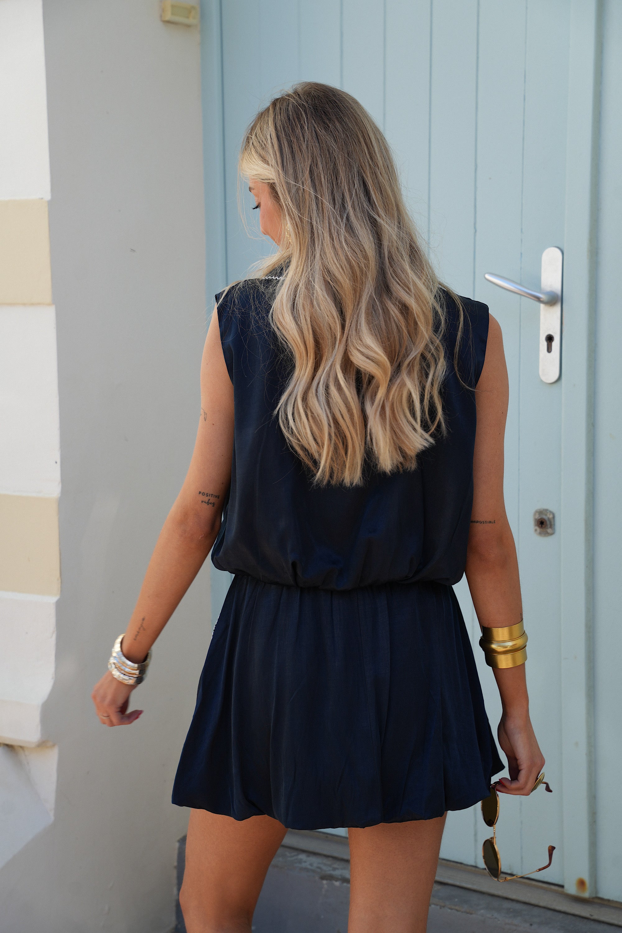 Elsie Ball Skirt - Navy