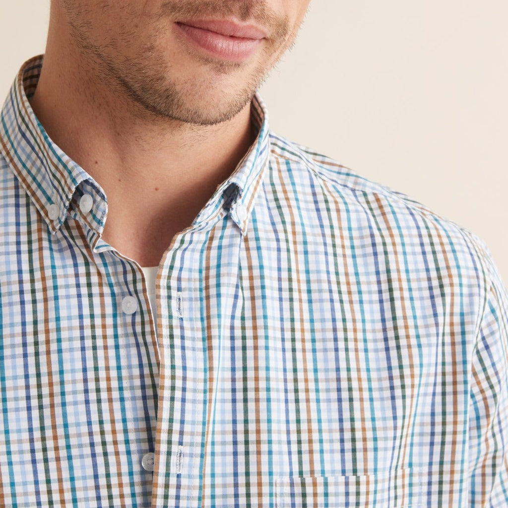 Chemise Cla Car - Bleu Moyen Carreaux - Homme